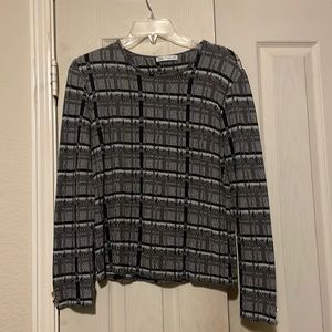 Long sleeve plaid top